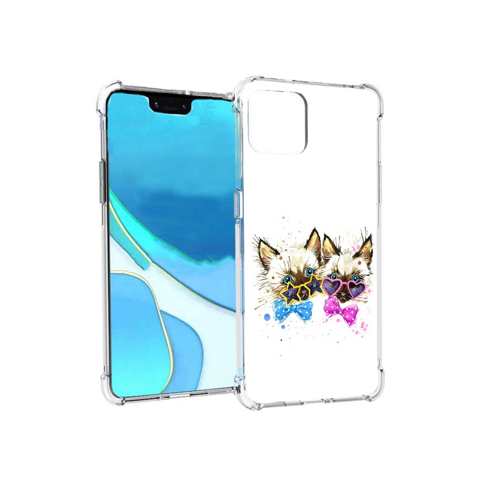 

Чехол MyPads Tocco для Google Pixel 4 XL милые котята, Прозрачный, Tocco