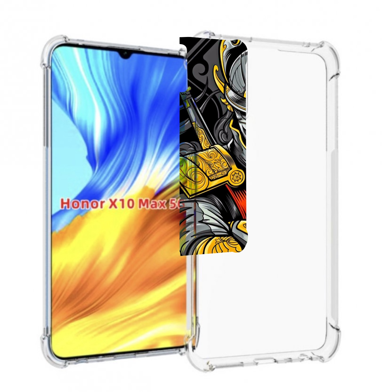

Чехол MyPads самурай для Honor X10 Max, Прозрачный, Tocco
