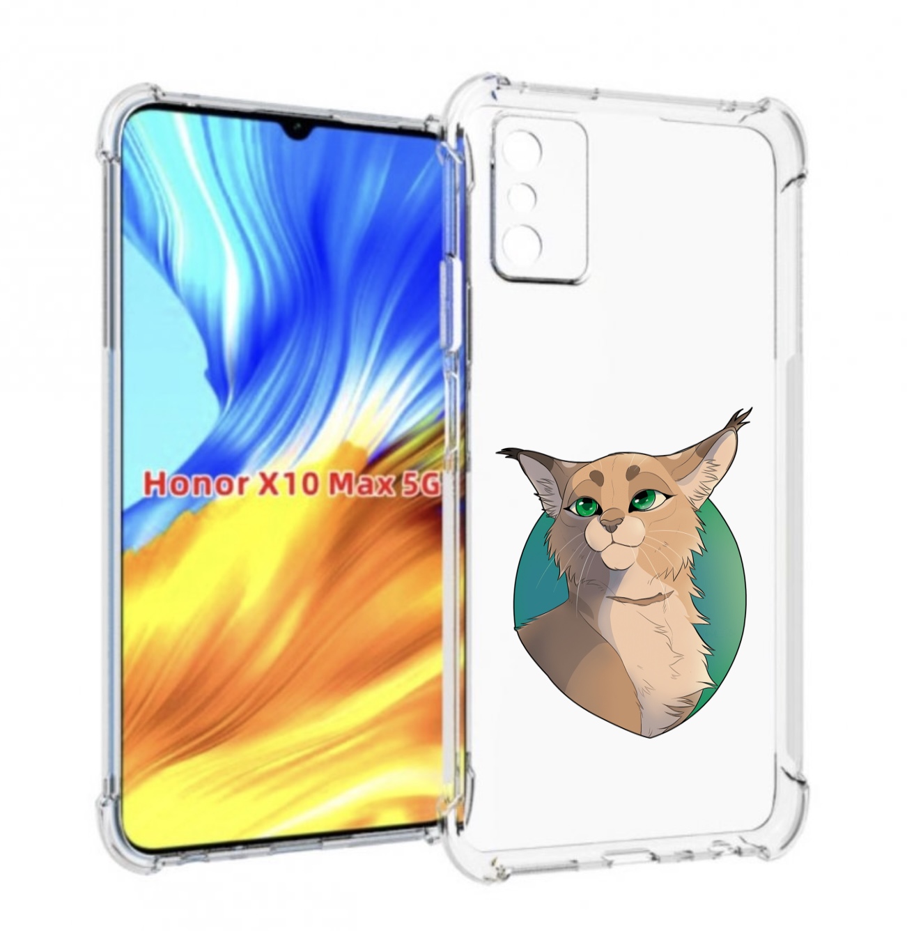 

Чехол MyPads рысь-нарисованная для Honor X10 Max, Прозрачный, Tocco