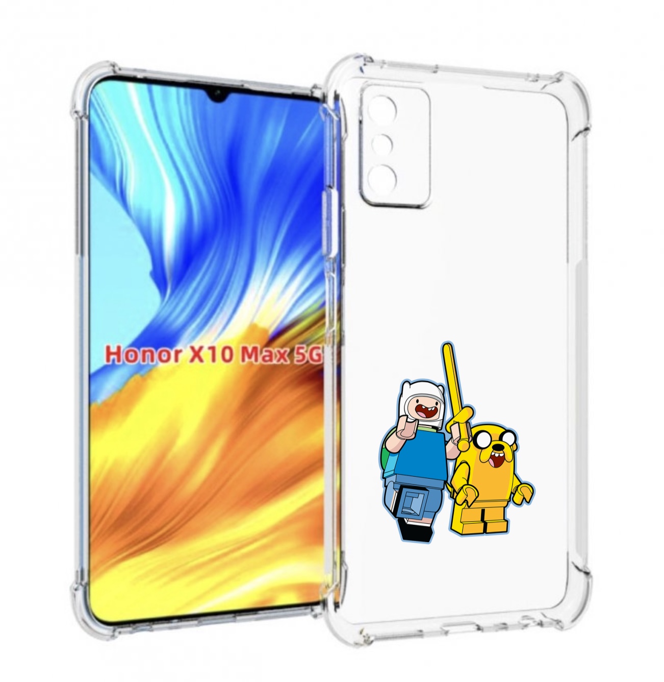 

Чехол MyPads время приключений лего для Honor X10 Max, Прозрачный, Tocco