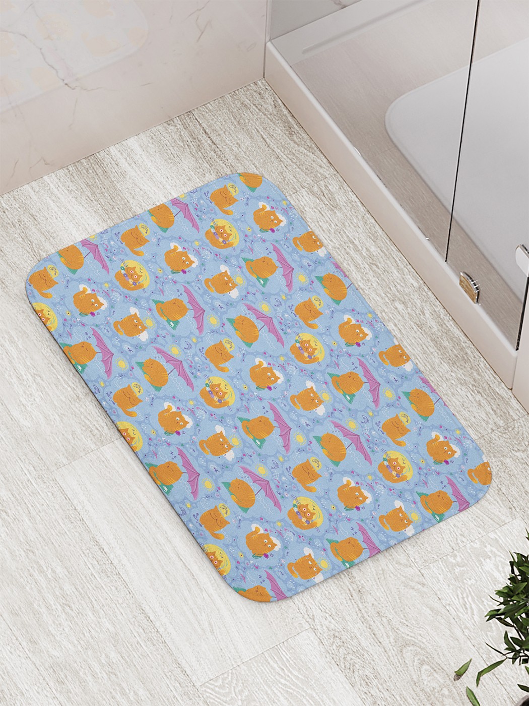 

Коврик противоскользящий для ванной, сауны, бассейна, 77х52 см bath_58086 JoyArty