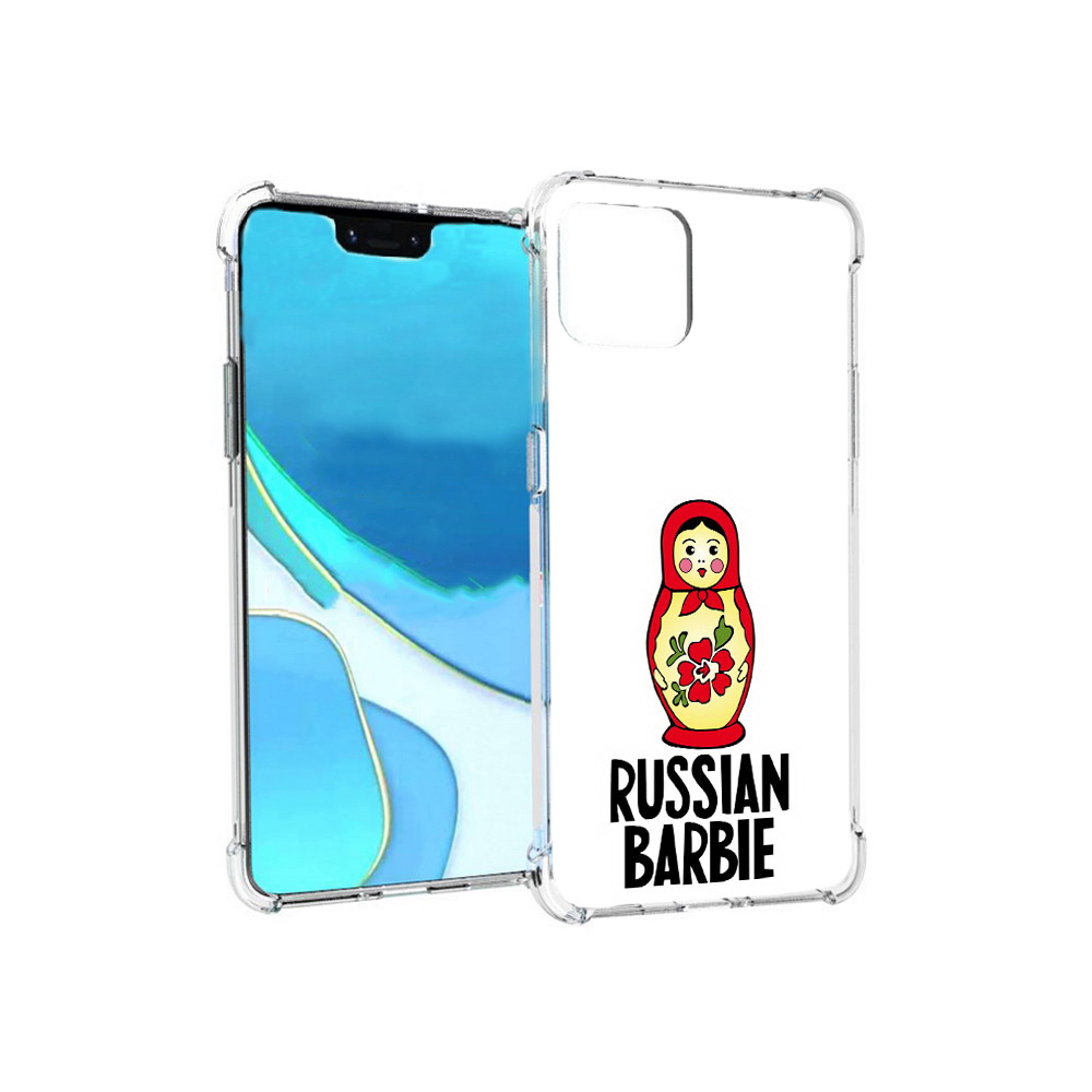 

Чехол MyPads Tocco для Google Pixel 4 XL матрешка, Прозрачный, Tocco
