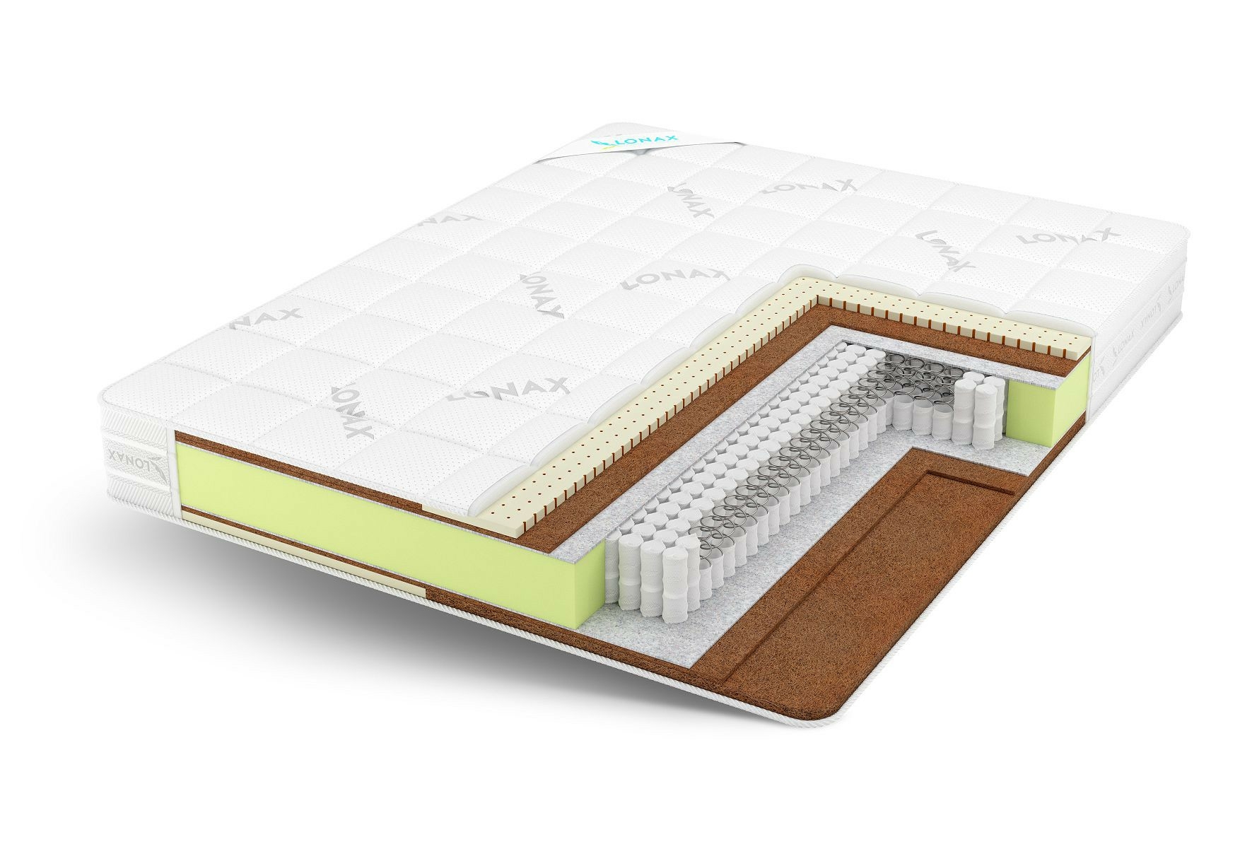 

Матрас Lonax Duet Cocos Medium S1000 180x195, Duet Cocos Medium S1000