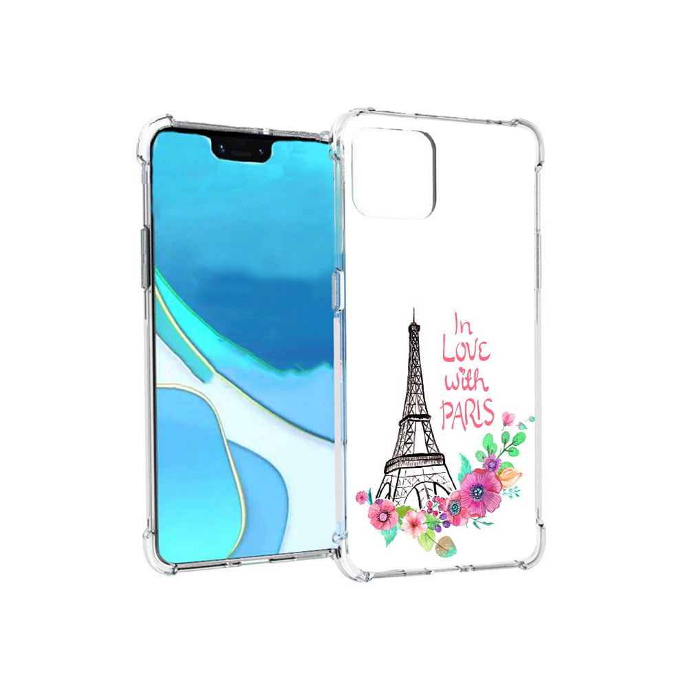

Чехол MyPads Tocco для Google Pixel 4 XL любимый париж, Прозрачный, Tocco