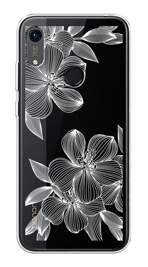 

Чехол на Huawei Y6 2019/Y6s/Honor 8A "Крокус", Белый;прозрачный, 68750-1