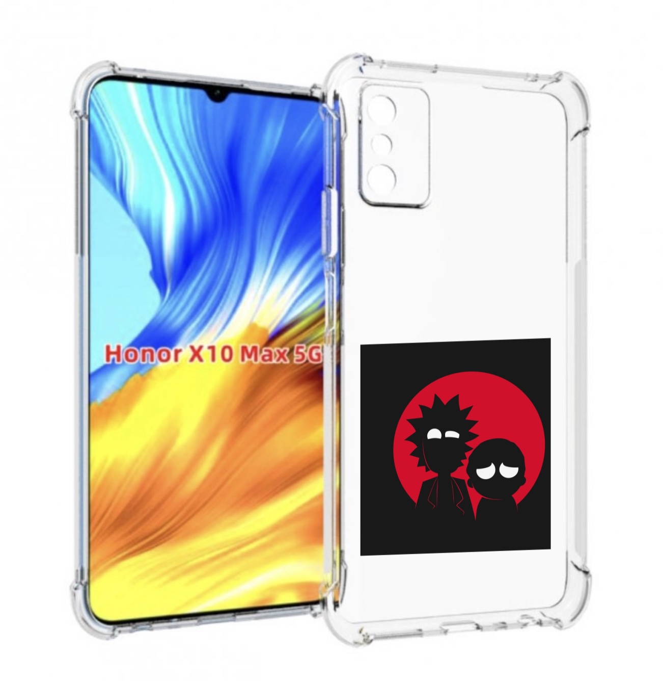 

Чехол MyPads рик и морти в тени для Honor X10 Max, Прозрачный, Tocco