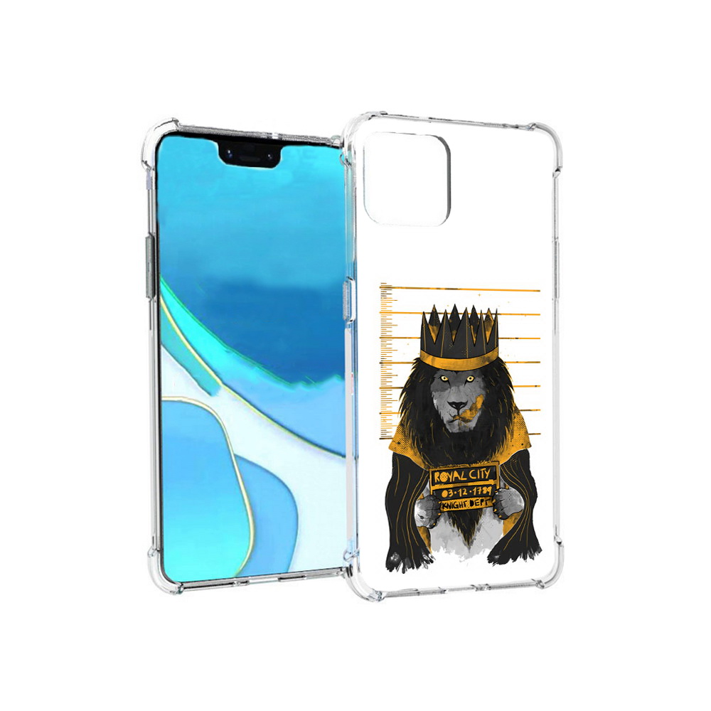 

Чехол MyPads Tocco для Google Pixel 4 XL лев в законе, Прозрачный, Tocco