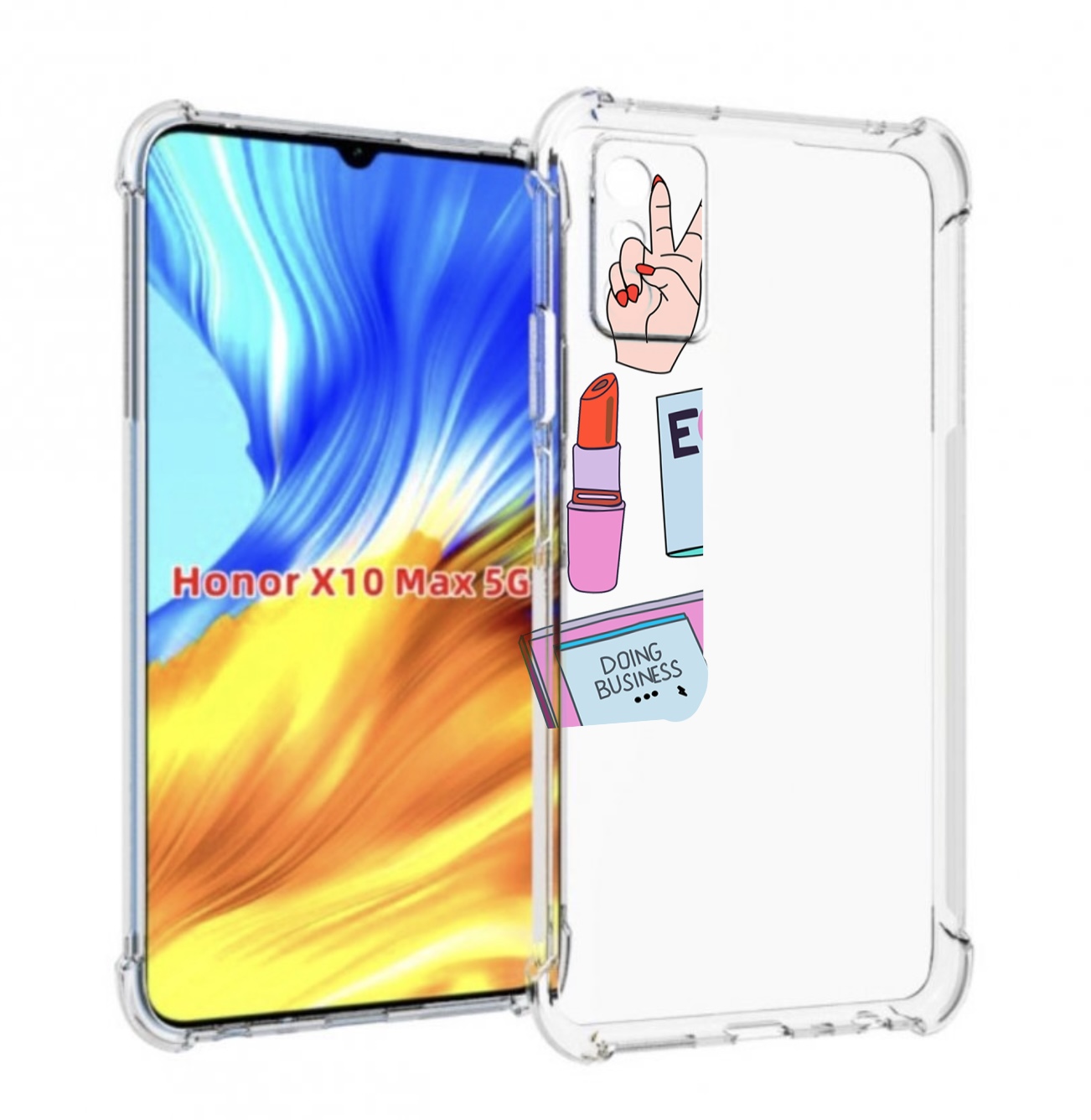 

Чехол MyPads разные-штучки для Honor X10 Max, Прозрачный, Tocco