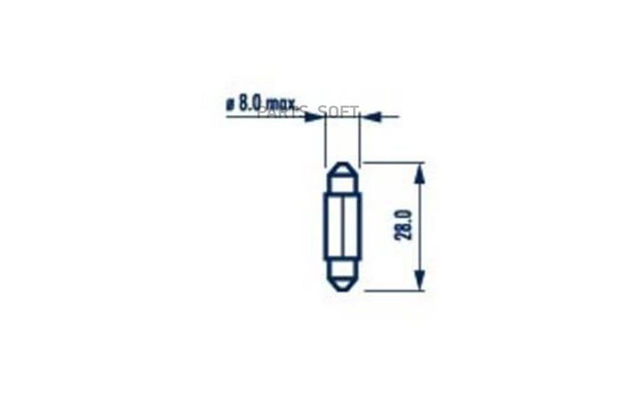 

Лампа Festoon 24V Картон 1 шт. NARVA 171043000