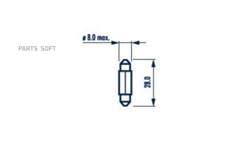 

Лампа Festoon 12V SV7,5 Картон 1 шт.