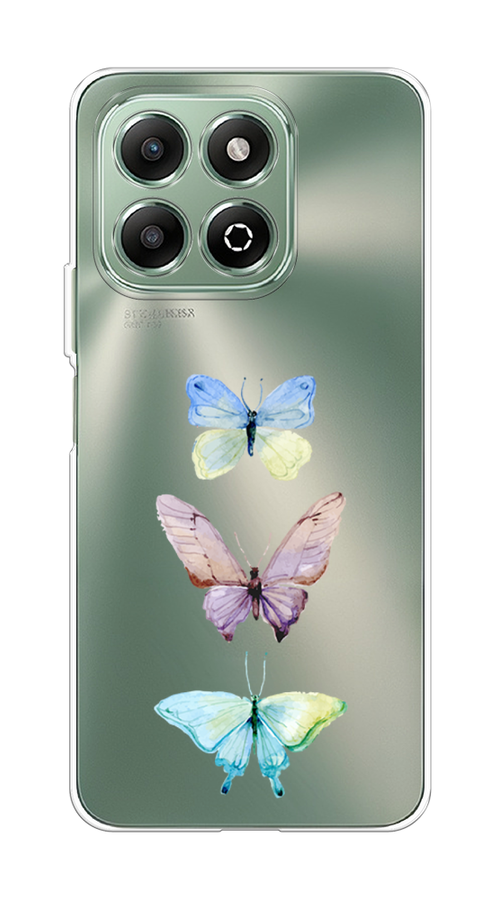 

Чехол на Honor X6b "Акварельные бабочки", Бирюзовый;розовый, 6124950-1