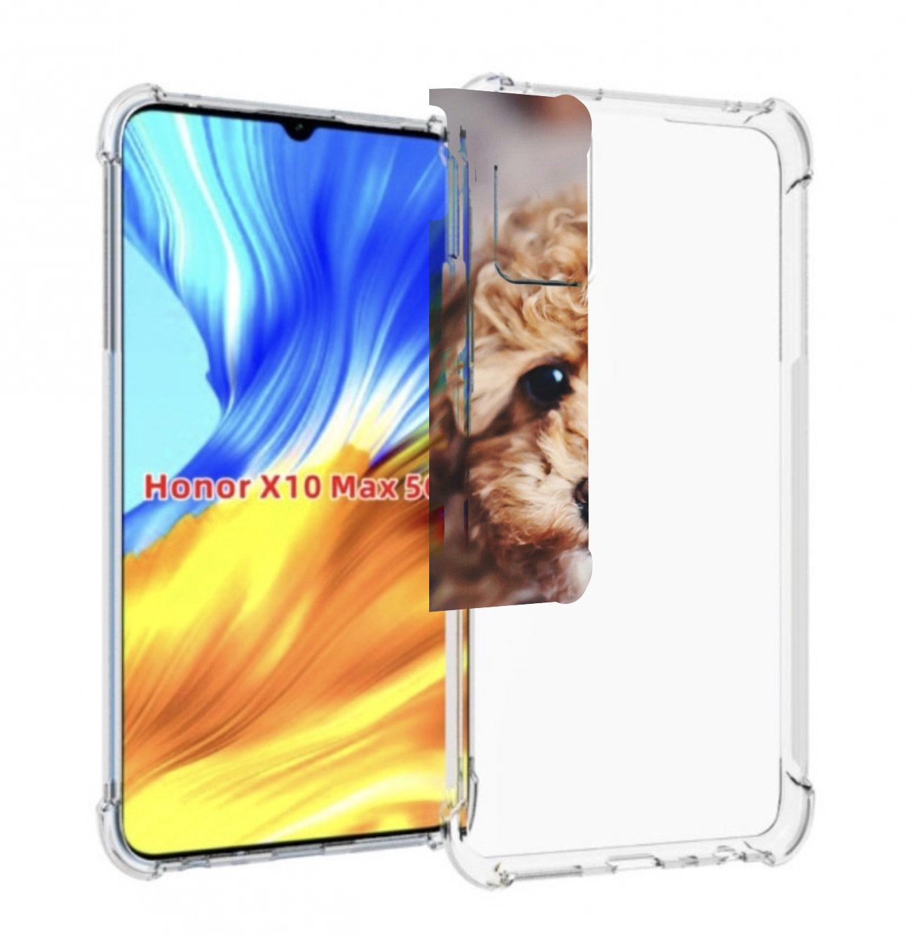 

Чехол MyPads пудель для Honor X10 Max, Прозрачный, Tocco