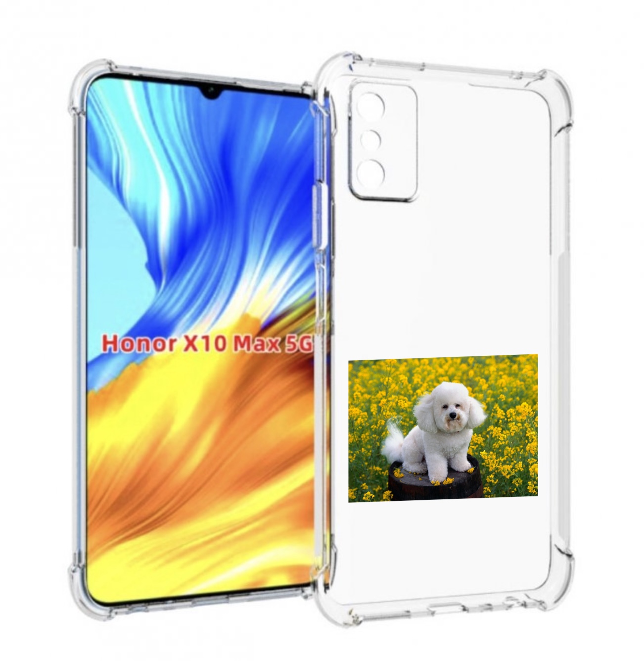

Чехол MyPads пудель белыи для Honor X10 Max, Прозрачный, Tocco