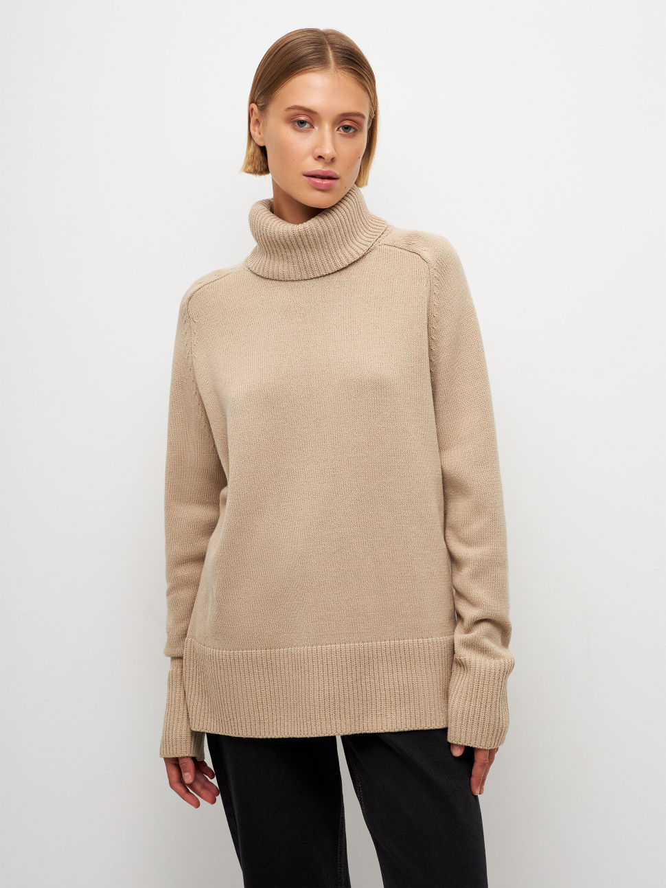 

Свитер женский Sela Moms 2810010604 бежевый XS, 2810010604