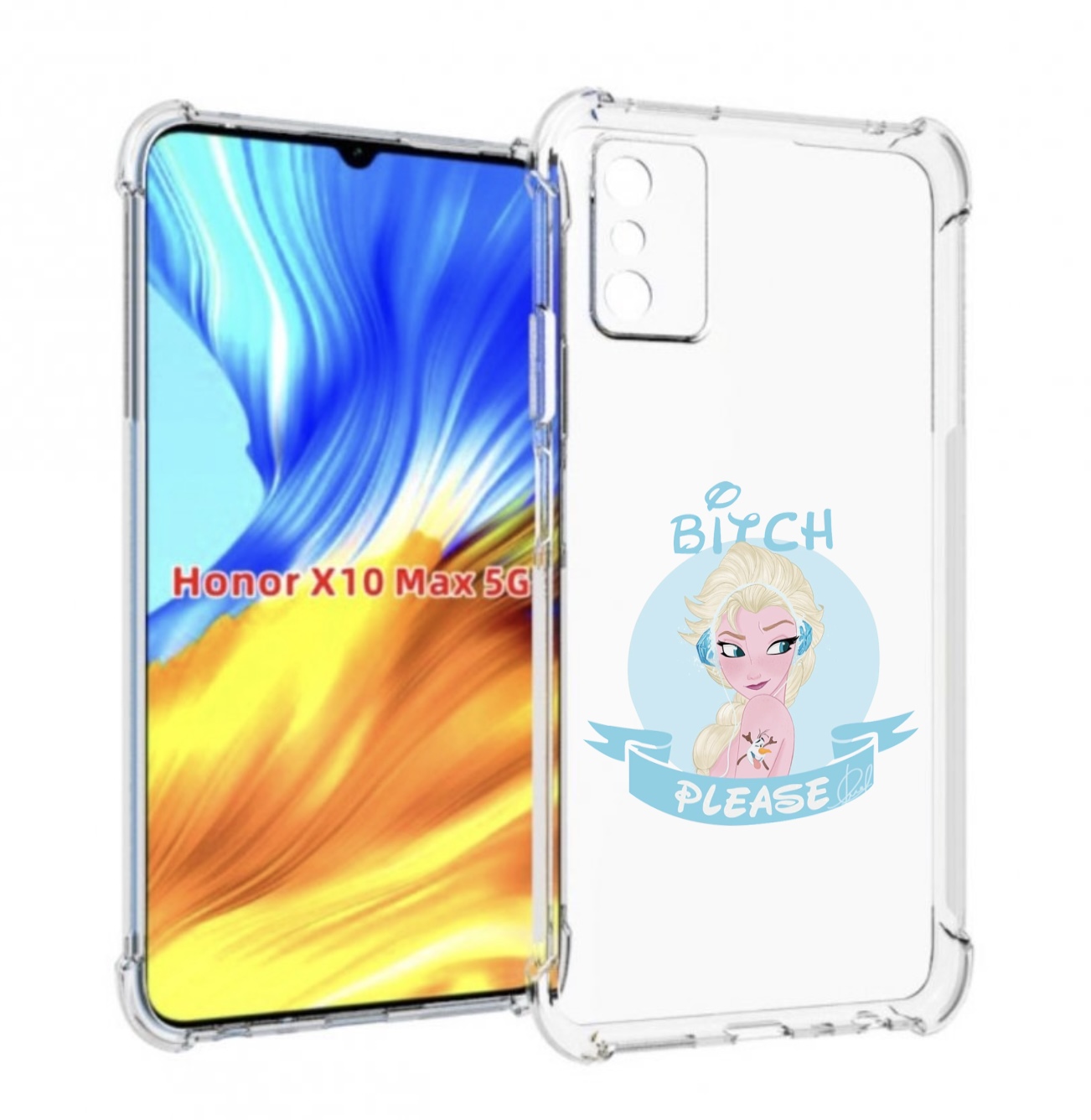 

Чехол MyPads принцесса-из-холодного-сердца женский для Honor X10 Max, Прозрачный, Tocco