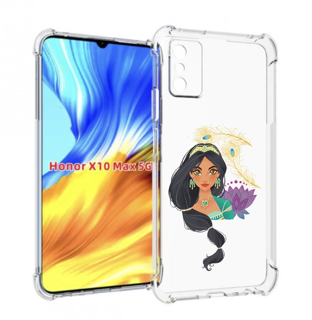 

Чехол MyPads принцесса-из-алладина женский для Honor X10 Max, Прозрачный, Tocco