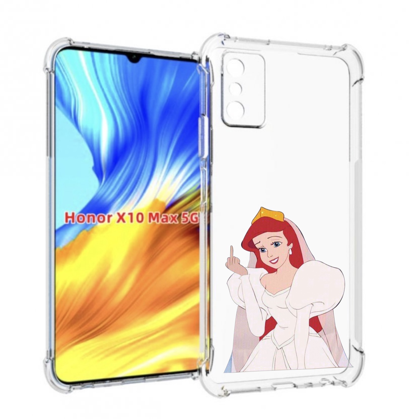 

Чехол MyPads принцесса-Русалочка-Ариель женский для Honor X10 Max, Прозрачный, Tocco