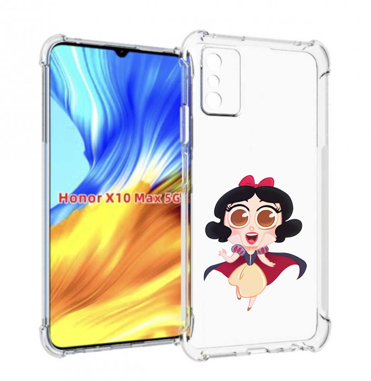 

Чехол MyPads принцеска-нарисованная женский для Honor X10 Max, Прозрачный, Tocco
