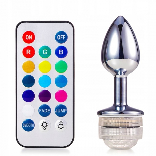 Пробка Onjoy анальная металлическая, S, серебристая