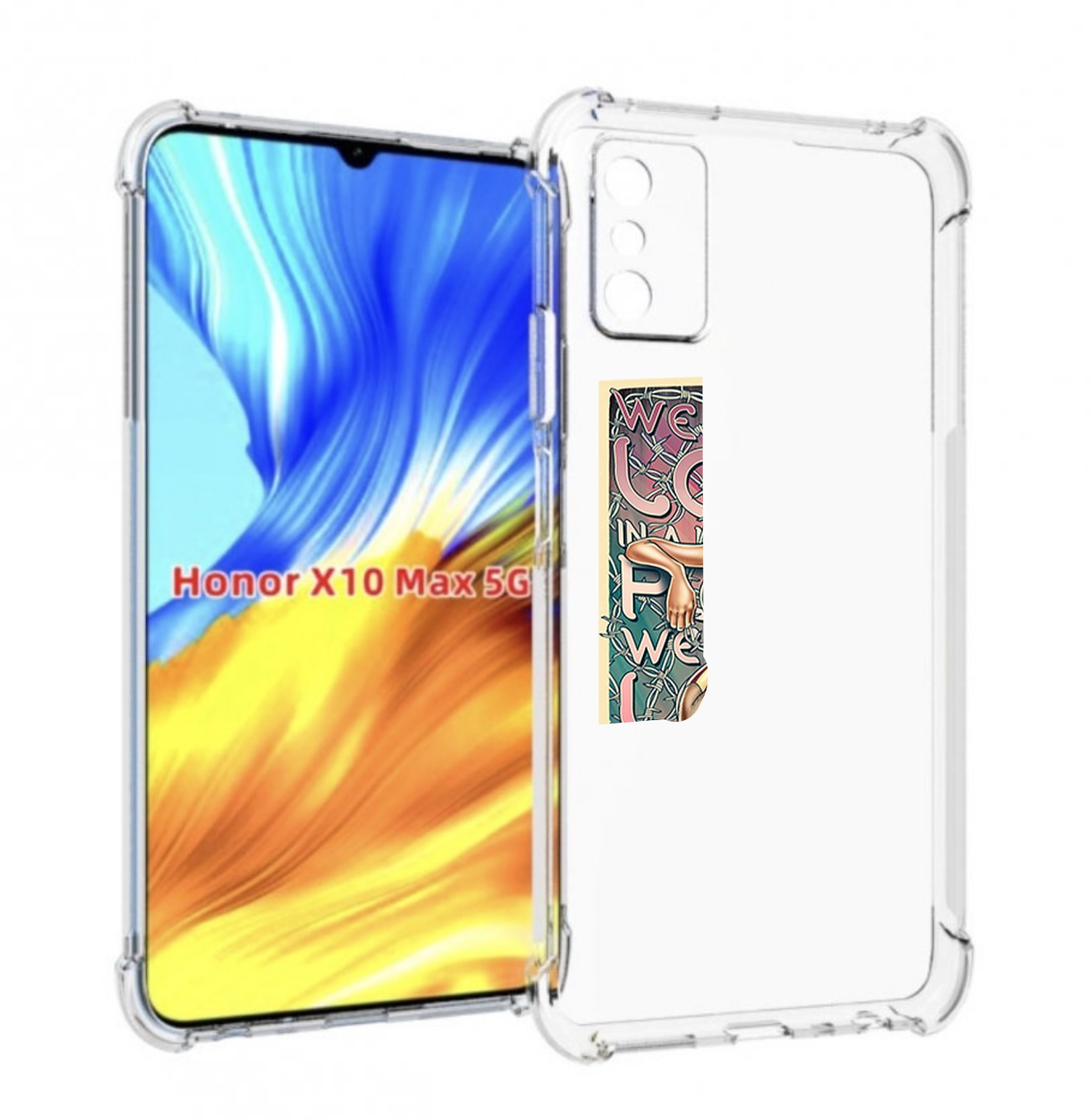 

Чехол MyPads постер-рианна для Honor X10 Max, Прозрачный, Tocco