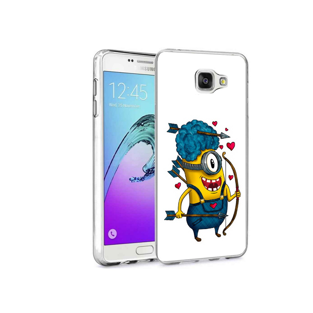 

Чехол MyPads Tocco для Samsung Galaxy A9 Pro Миньон купидон (PT52968.556.117), Прозрачный, Tocco