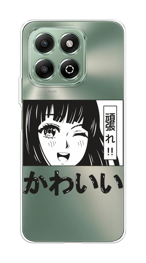 

Чехол на Honor X6b "Cute anime girl", Черный;серый;прозрачный;белый, 6124950-1