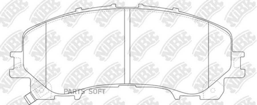 

Тормозные колодки NiBK передние PN2808