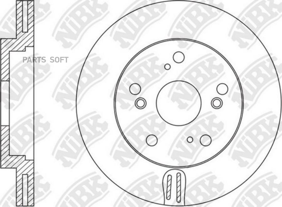 

NIBK 'RN1600 Диск тормозной передний NIBK RN1600 1шт