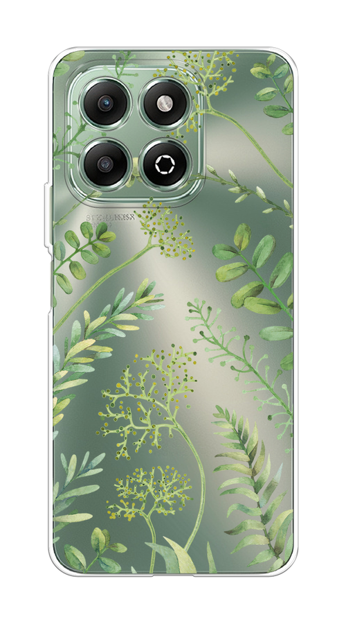 

Чехол на Honor X6b "Green Leaves", Зеленый;прозрачный, 6124950-1