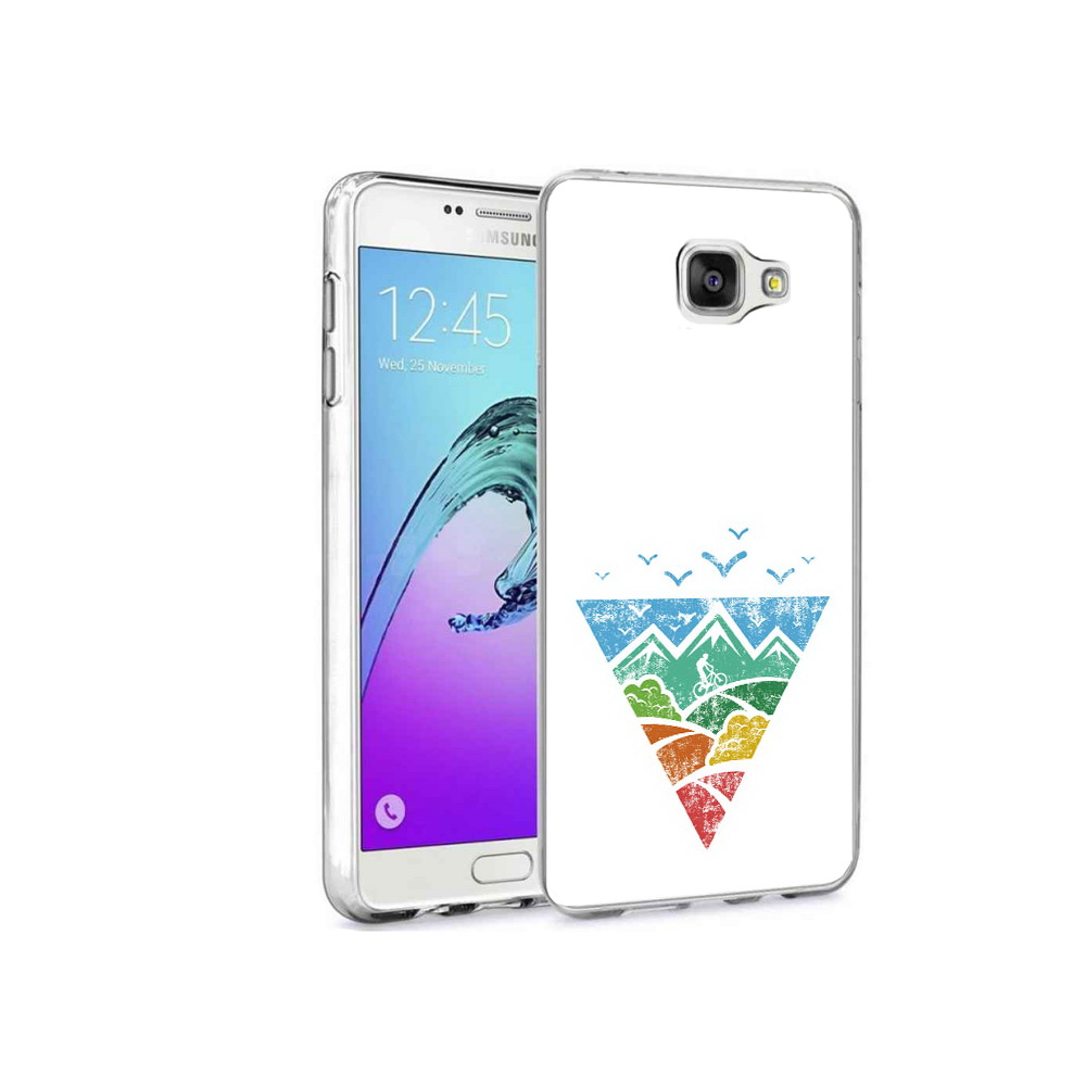 

Чехол MyPads Tocco для Samsung Galaxy A9 Pro Лес земля море чайки (PT52968.556.105), Прозрачный, Tocco