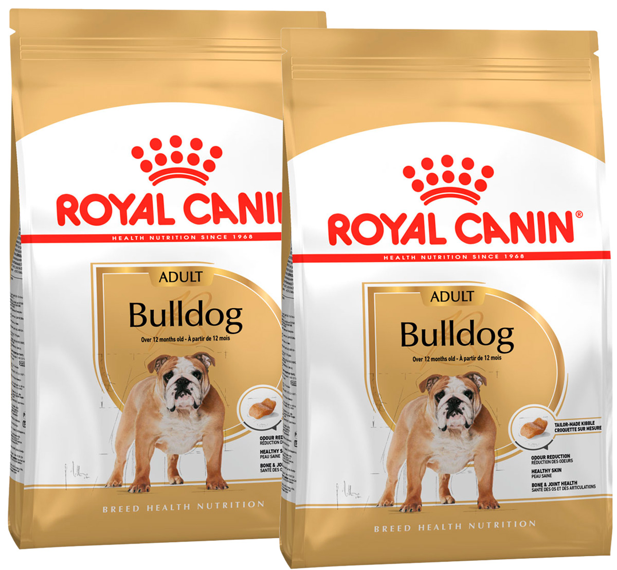 

Сухой корм для собак Royal Canin Bulldog adult, 2 шт по 12 кг