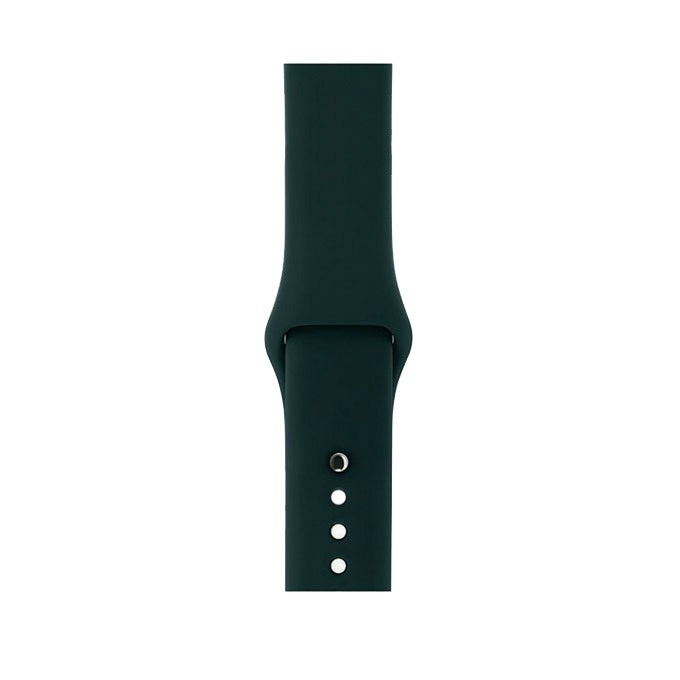 

Силиконовый ремешок для Apple Watch 42-44 мм, M/L, Темно-зеленый, iGrape, Ремешок