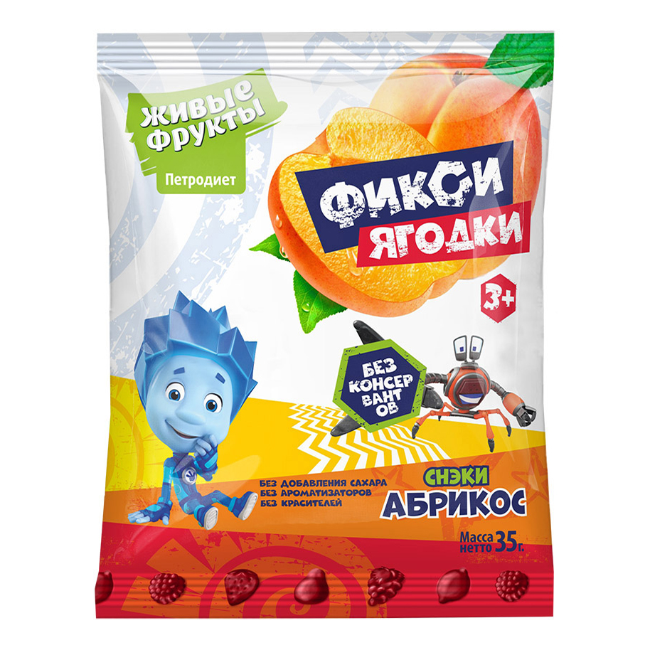 

Снэки Живые фрукты Абрикос с 3 лет 35 г