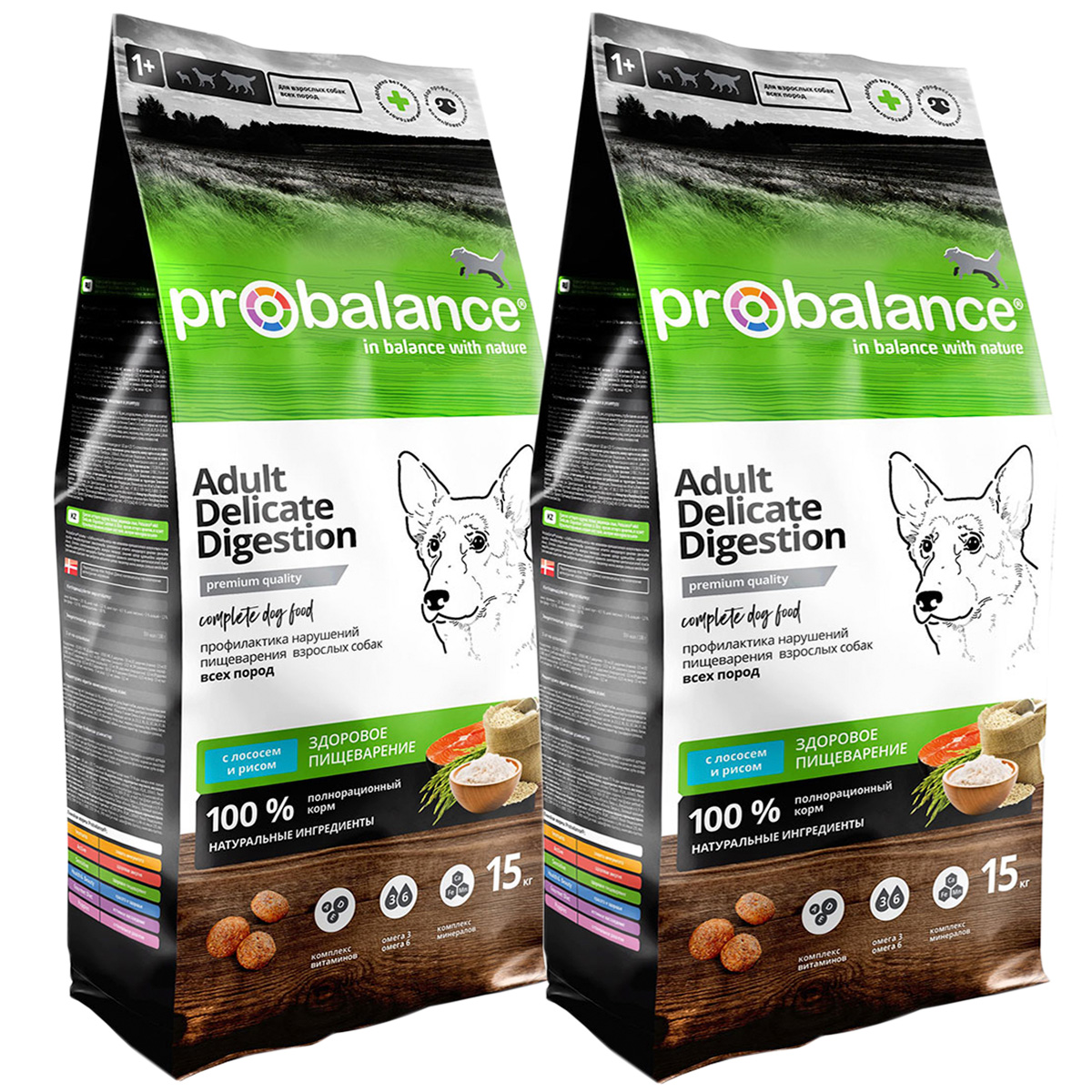 

PROBALANCE PROBALANCE DOG ADULT DELICATE DIGESTION для взрослых собак всех пород с чувстви