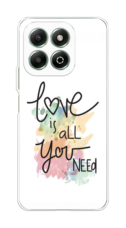 

Чехол на Honor X6b "Love is all you need", Белый;черный;зеленый, 6124950-1