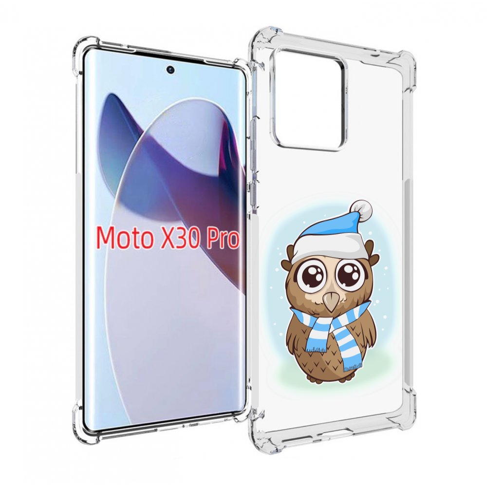 

Чехол MyPads сова-в-шарфике-и-шапке для Motorola Moto X30 Pro, Прозрачный, Tocco