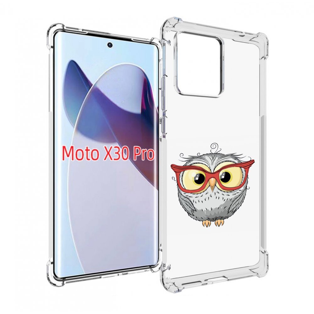 

Чехол MyPads сова-в-красных-очках для Motorola Moto X30 Pro, Прозрачный, Tocco