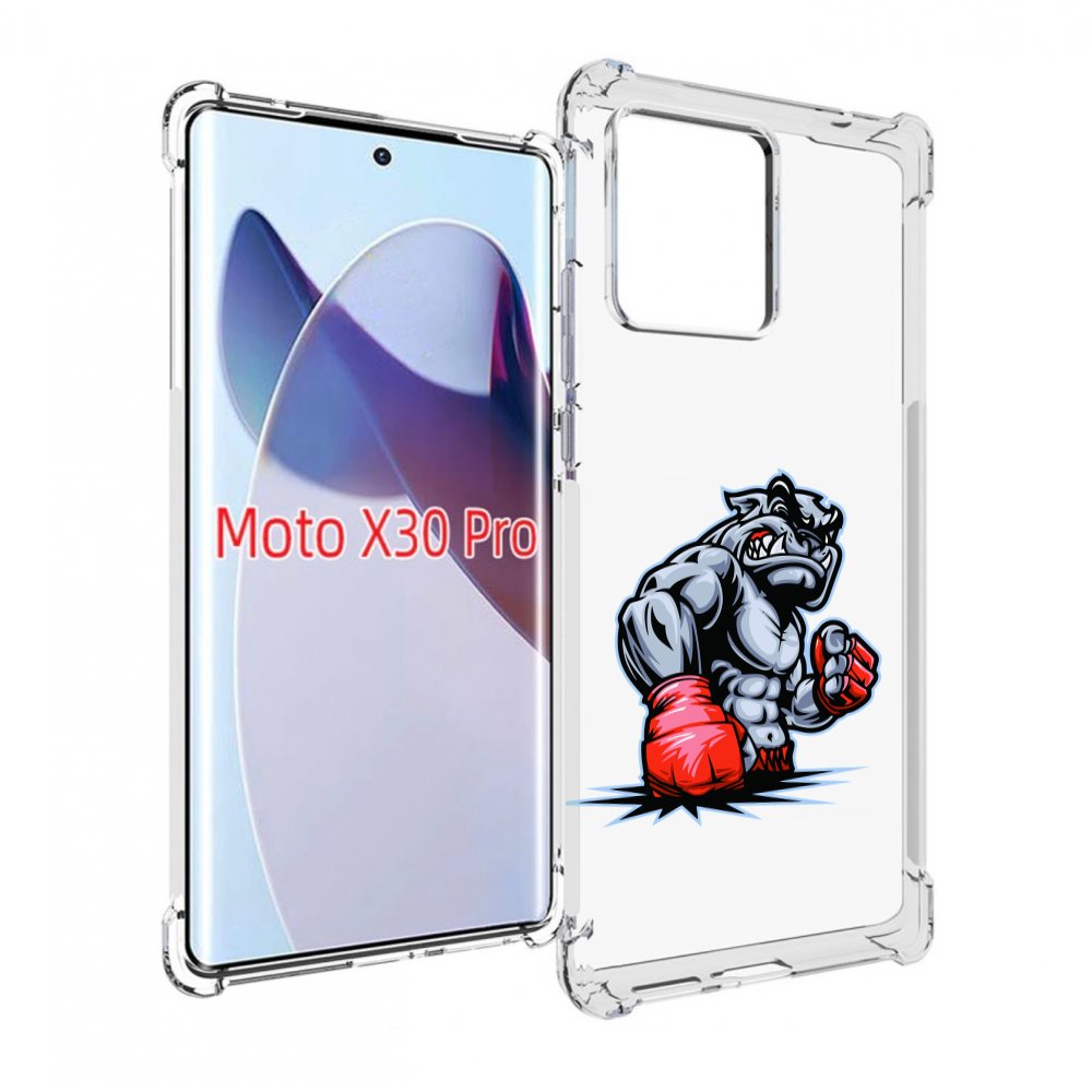 

Чехол MyPads собака-боксер для Motorola Moto X30 Pro, Прозрачный, Tocco