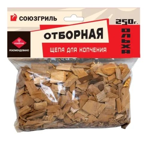 Щепа для копчения Ольха 250 г, 3 штуки