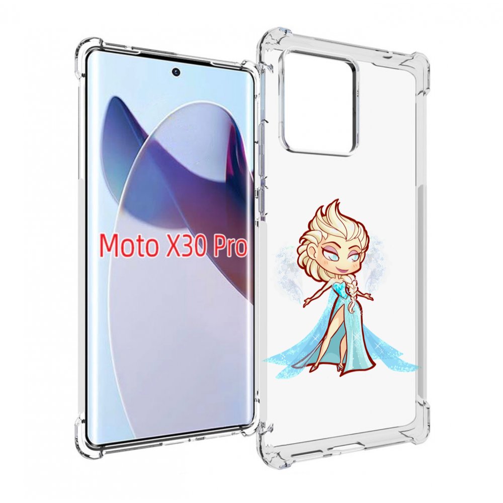 

Чехол MyPads снежная-принцесса женский для Motorola Moto X30 Pro, Прозрачный, Tocco