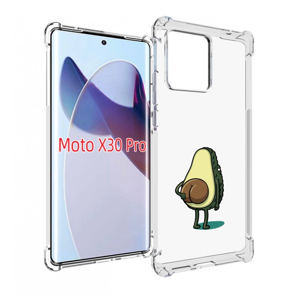 

Чехол MyPads смешной авокадо сзади для Motorola Moto X30 Pro, Прозрачный, Tocco