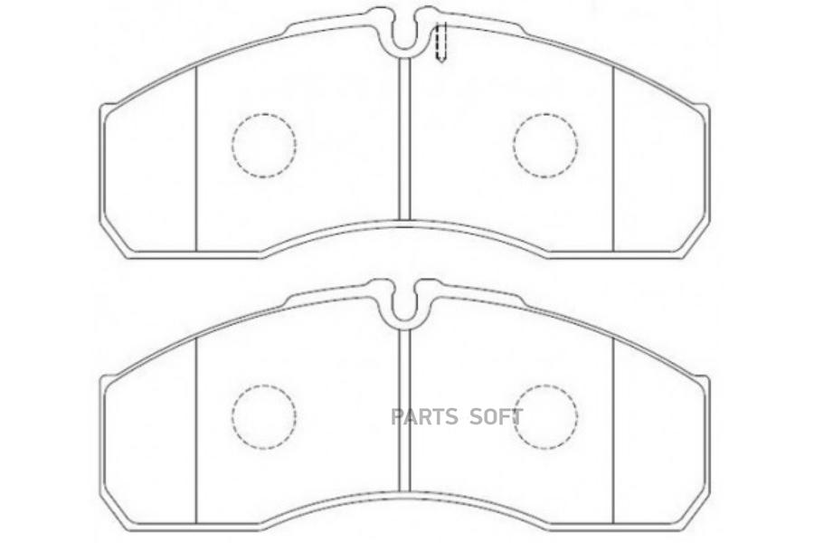 

Колодки тормозные дисковые передние IVECO DAILY 2.8 2001 - 2006 RENAULT MASTER 3.0 2005 -