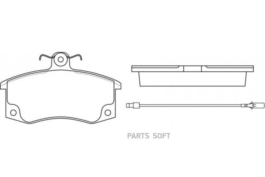 

Колодки тормозные дисковые передние LADA 110 96-00/ Kalina 04-/ Priora 1.6L 08-/ Samara 95