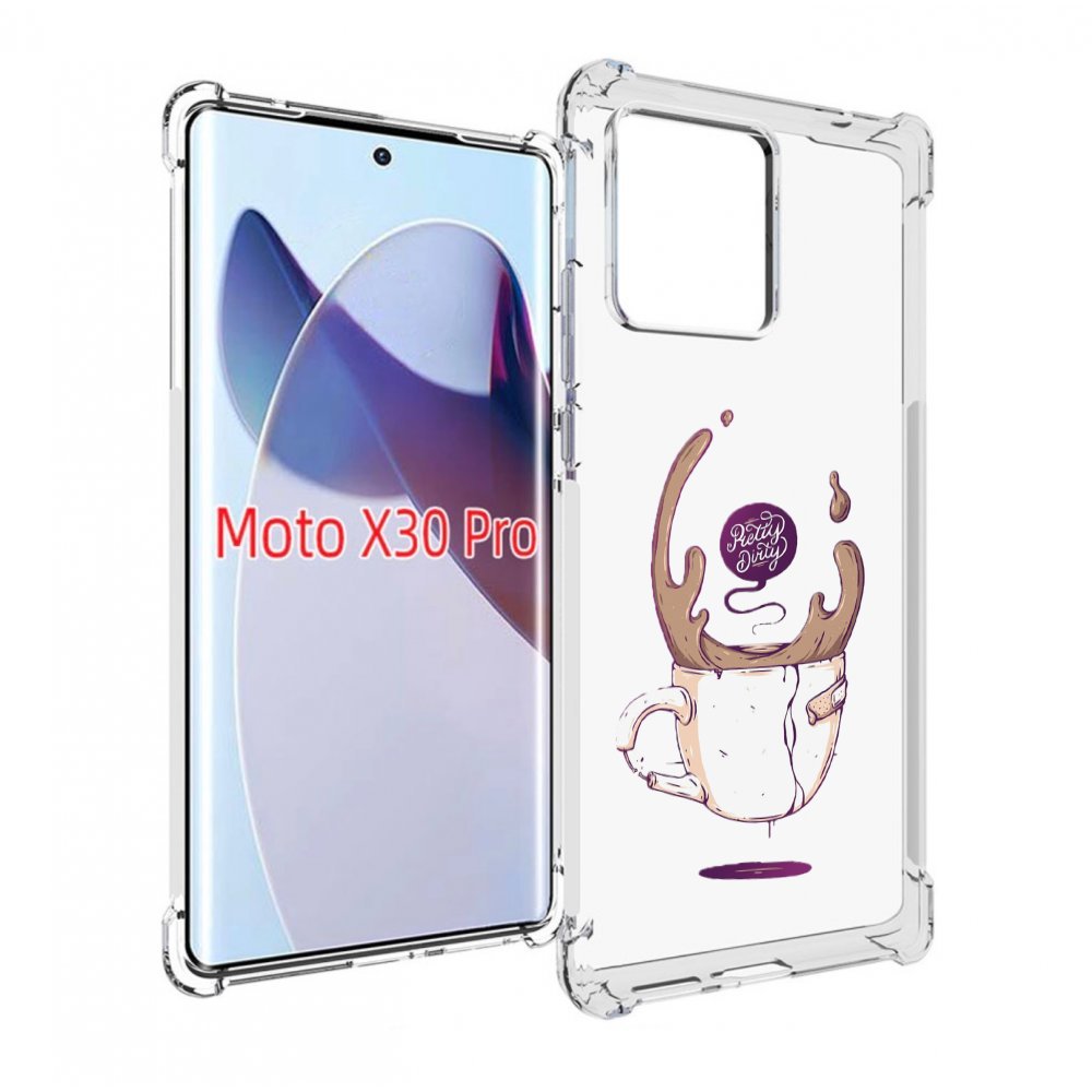 

Чехол MyPads сломанный стаканчик для Motorola Moto X30 Pro, Прозрачный, Tocco