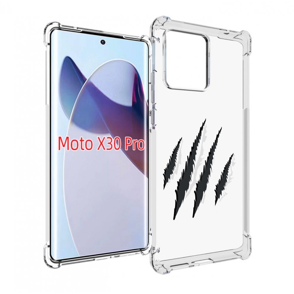 

Чехол MyPads след-когтей для Motorola Moto X30 Pro, Прозрачный, Tocco
