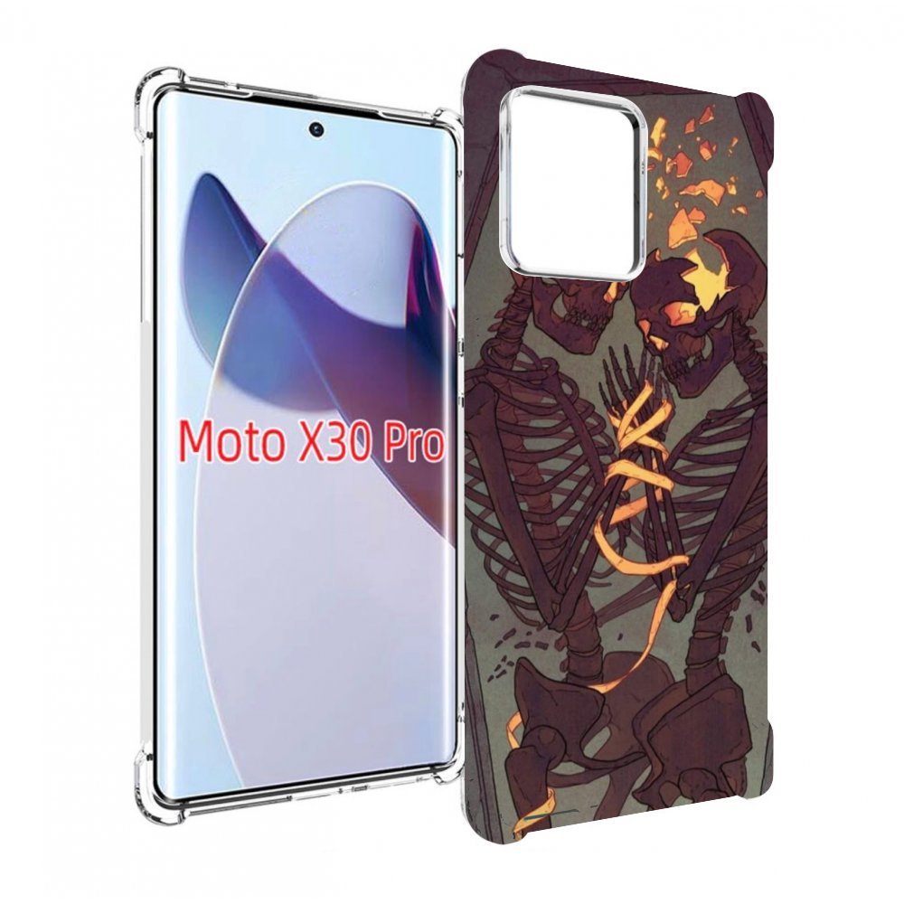 

Чехол MyPads скелеты в гробу для Motorola Moto X30 Pro, Прозрачный, Tocco