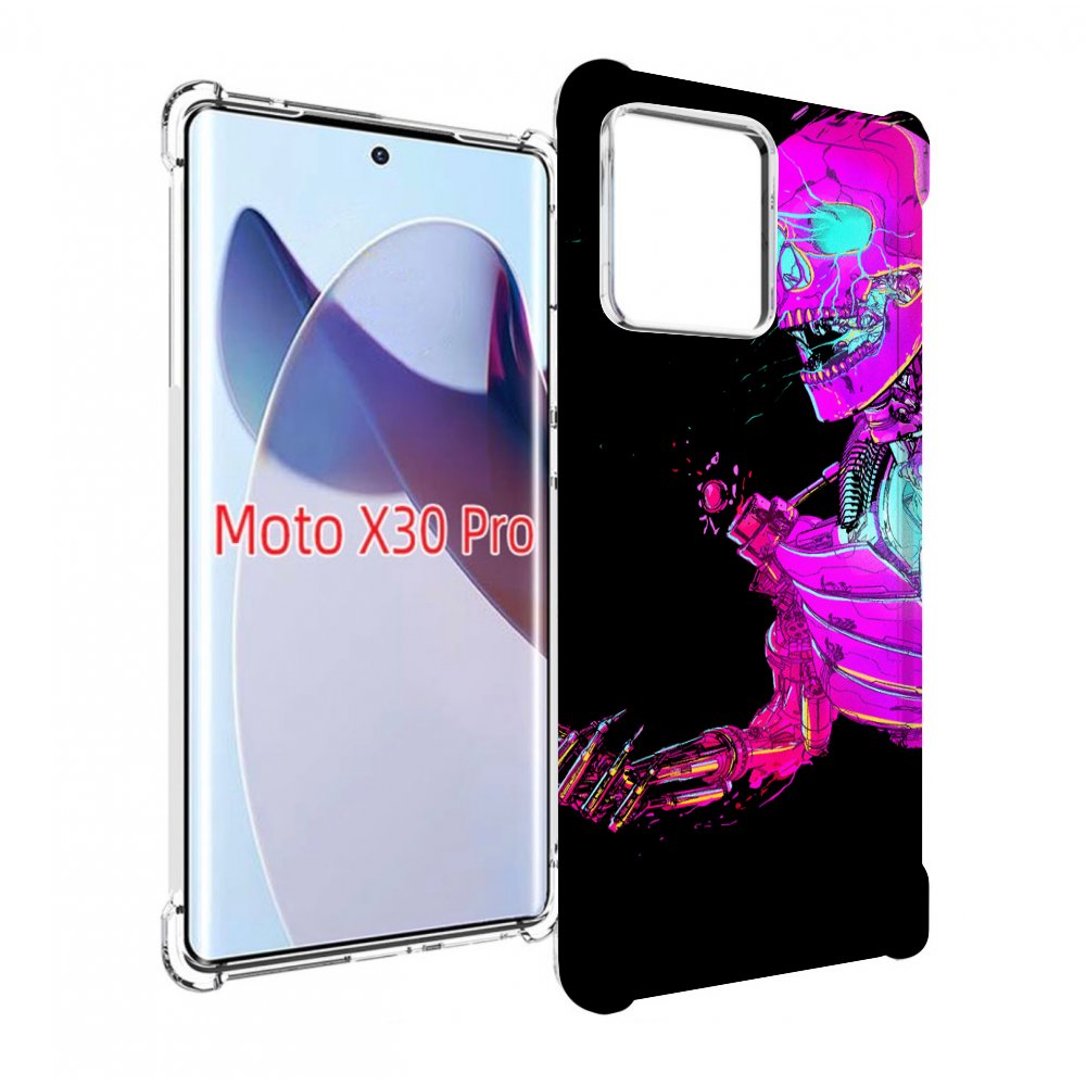 

Чехол MyPads скелет-робот-фиолетовый для Motorola Moto X30 Pro, Прозрачный, Tocco