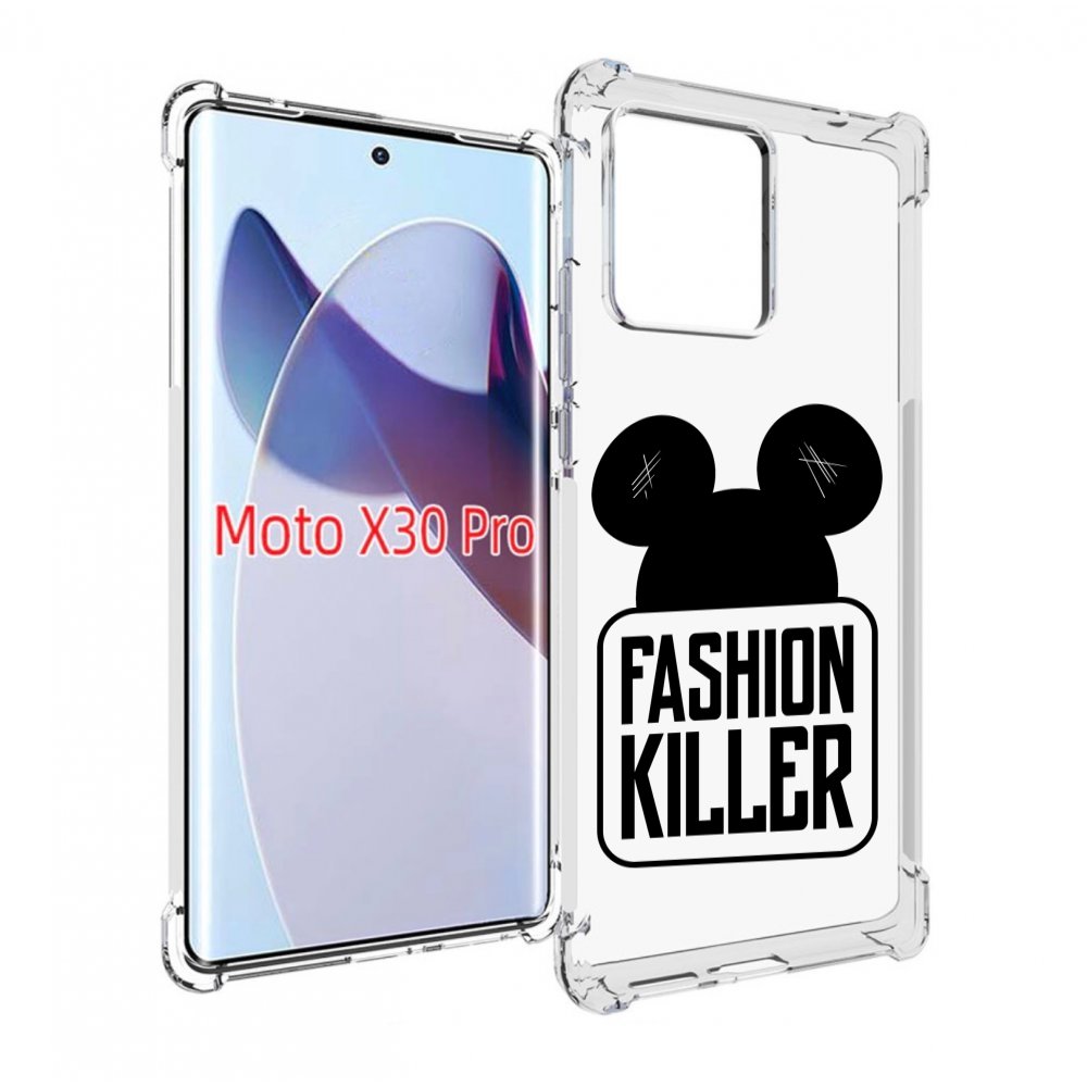 

Чехол MyPads силуэт-микки-мауса для Motorola Moto X30 Pro, Прозрачный, Tocco
