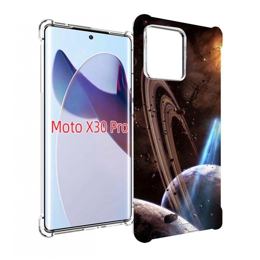 

Чехол MyPads сатурн в космосе для Motorola Moto X30 Pro, Прозрачный, Tocco