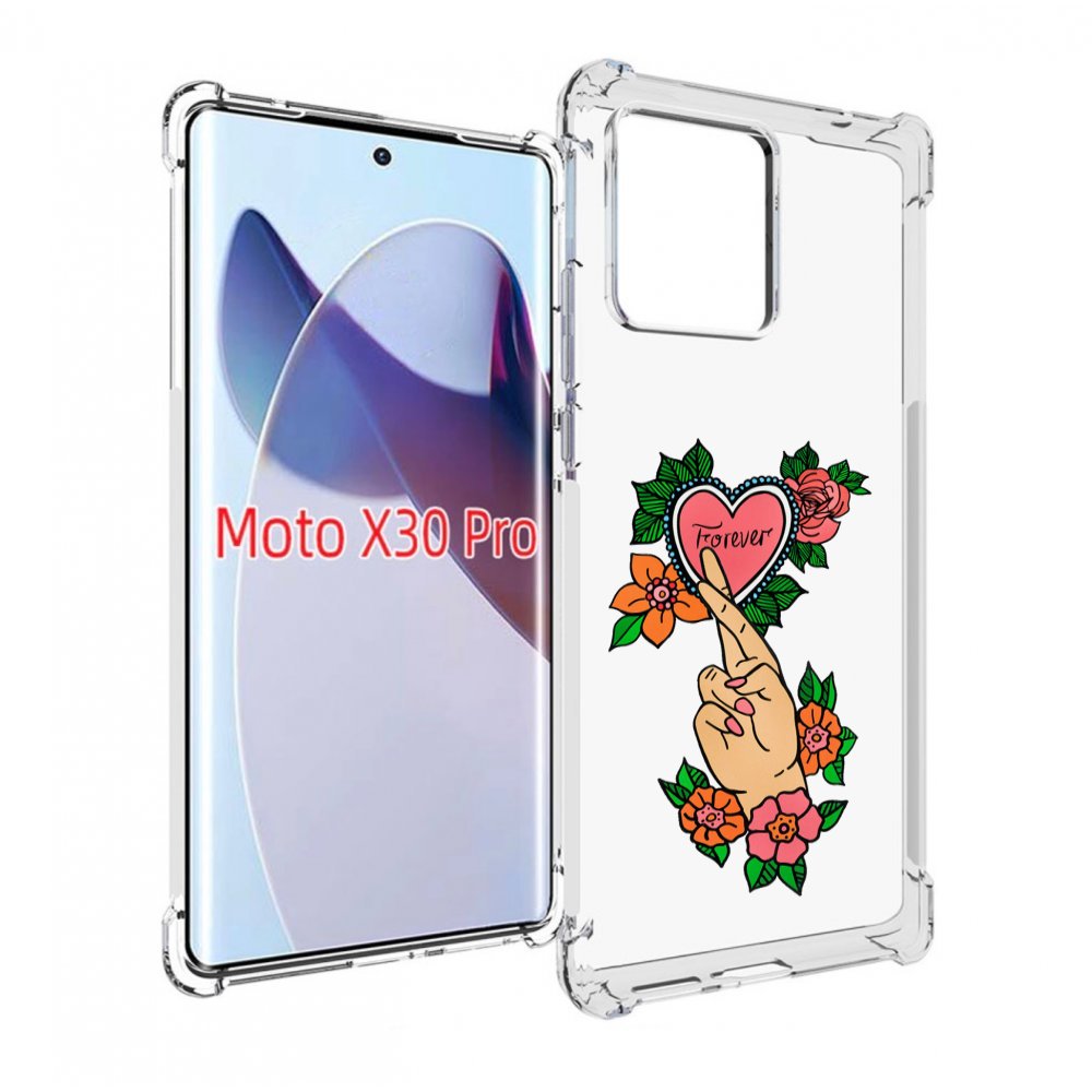 

Чехол MyPads ручки-навсегда женский для Motorola Moto X30 Pro, Прозрачный, Tocco